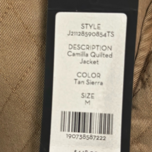 NWT Veronica Beard Quilted Brown Utility Jacket - Picture 6 of 9